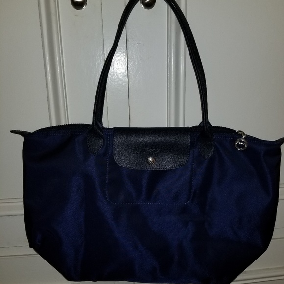 longchamp le pliage large navy blue